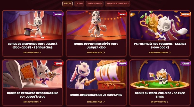Découvrez les Promo Offertes par Magius Casino en Ligne sur le Site Officiel en à France
